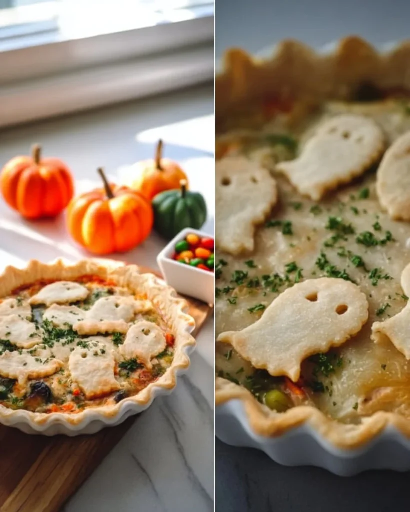 Delicious easy chicken pot pie with flaky crust and savory filling