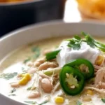 Easy Crockpot White Chicken Chili Soup Easy Crockpot White Chicken Chili Soup