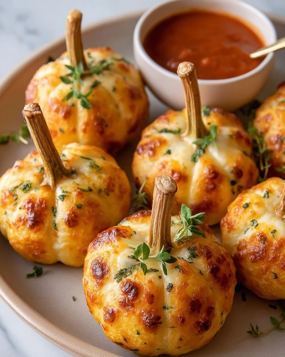 Halloween dinner with easy pizza-stuffed pumpkins recipe