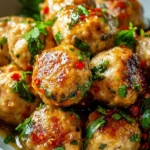 Easy Thai Baked Chicken Meatballs
