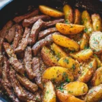 Garlic Butter Steak and Potatoes Skillet