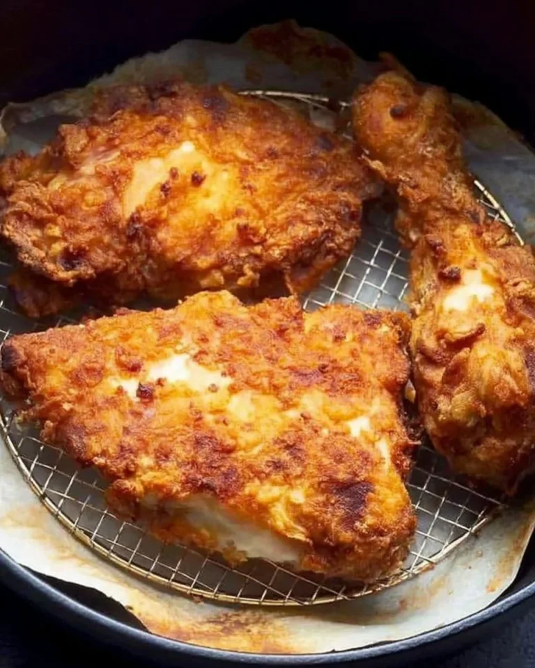 Delicious air fryer chicken recipe by Grandma Mae, crispy and healthy meal option.