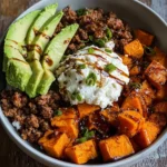 Ground Beef Sweet Potato Bowl