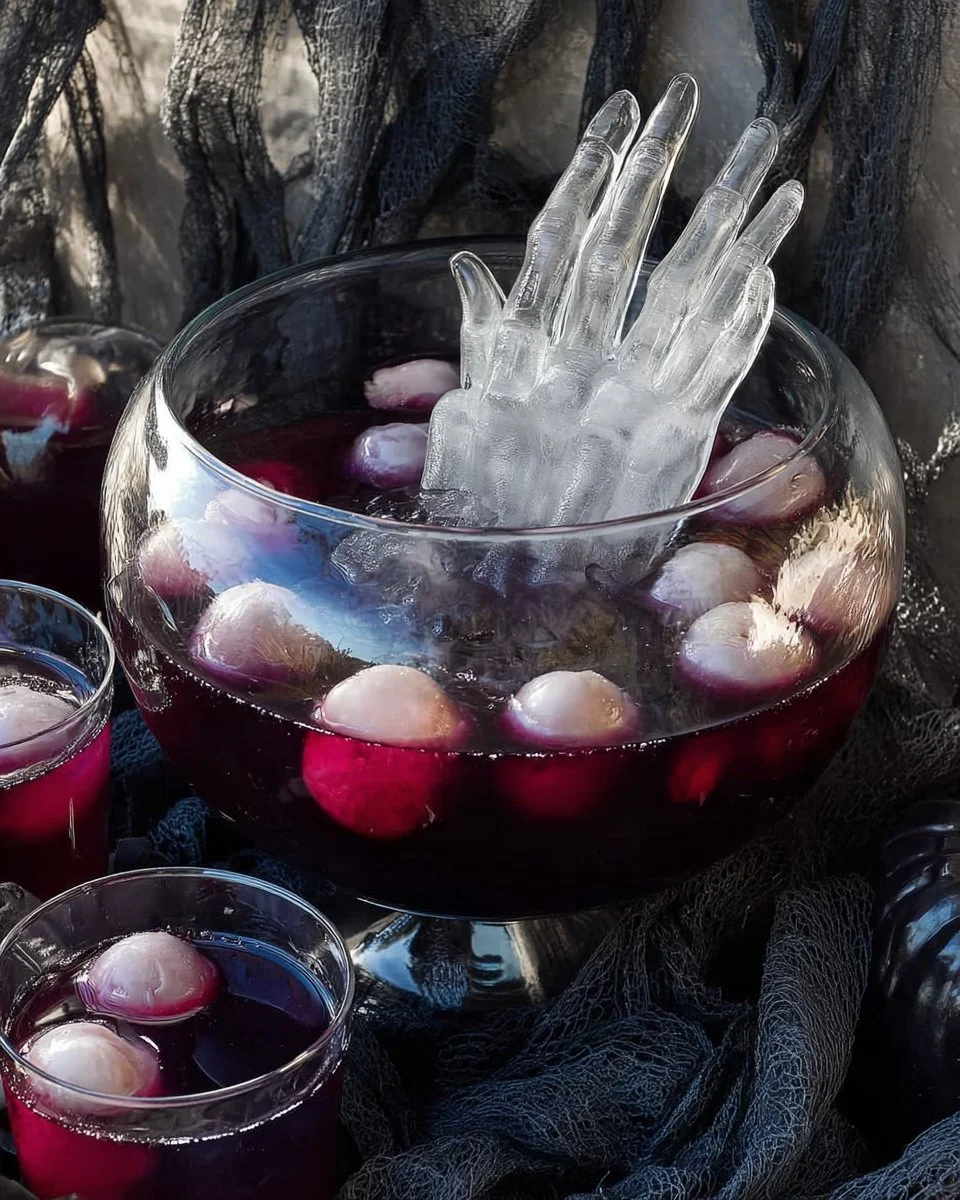Colorful Halloween Punch served in a spooky-themed cup for kids