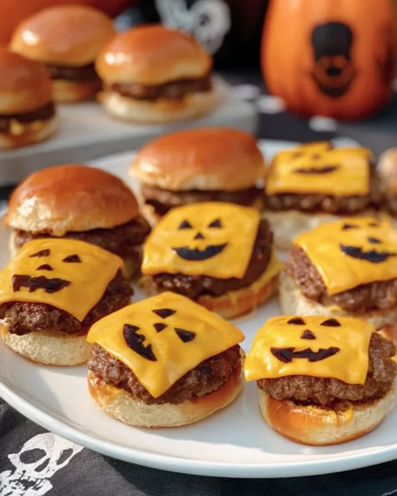 Kids making Halloween recipes together in a festive kitchen
