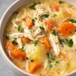 Healthy Chicken Pot Pie Soup