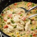 Healthy Crustless Chicken Pot Pie