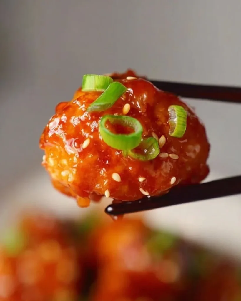 Delicious honey sesame chicken served with vegetables and rice