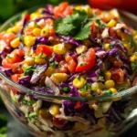 Layered Mexican Coleslaw Salad Layered Mexican Coleslaw Salad