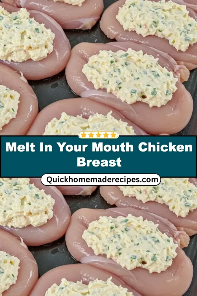 Tender and juicy melt-in-your-mouth chicken breast dish served on a plate