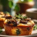 Mini Mushroom and Spinach Quiche