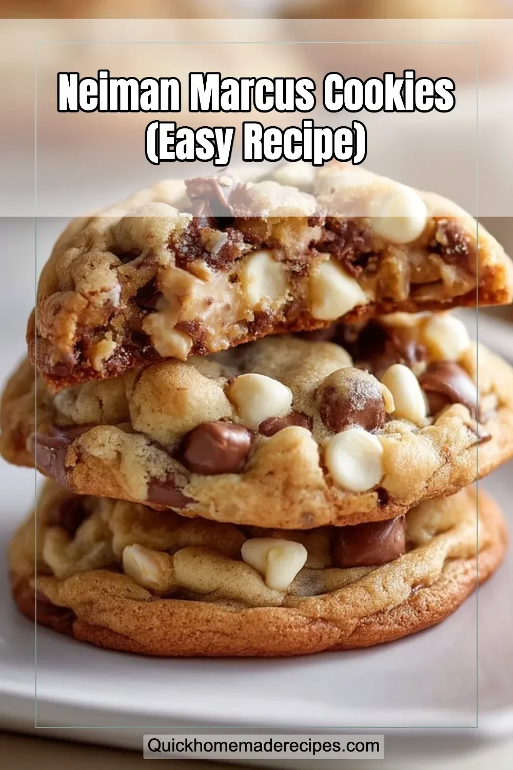 Delicious homemade Neiman Marcus Cookies on a cooling rack