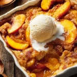 Old School Easy Brown Sugar Peach Cobbler
