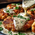 Parmesan Crusted Chicken with Creamy Garlic Sauce Parmesan Crusted Chicken with Creamy Garlic Sauce