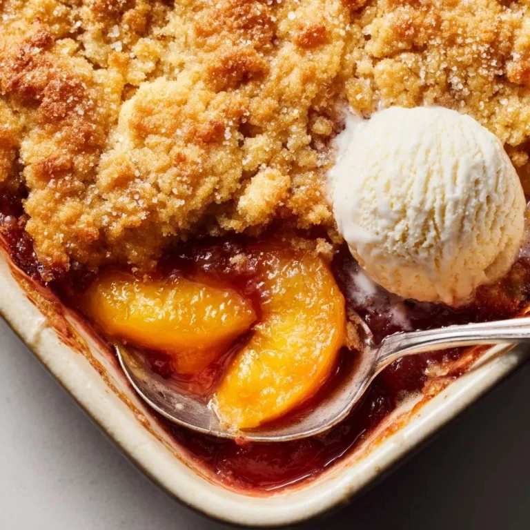Delicious peach cobbler Southern delight with golden crust and fresh peaches