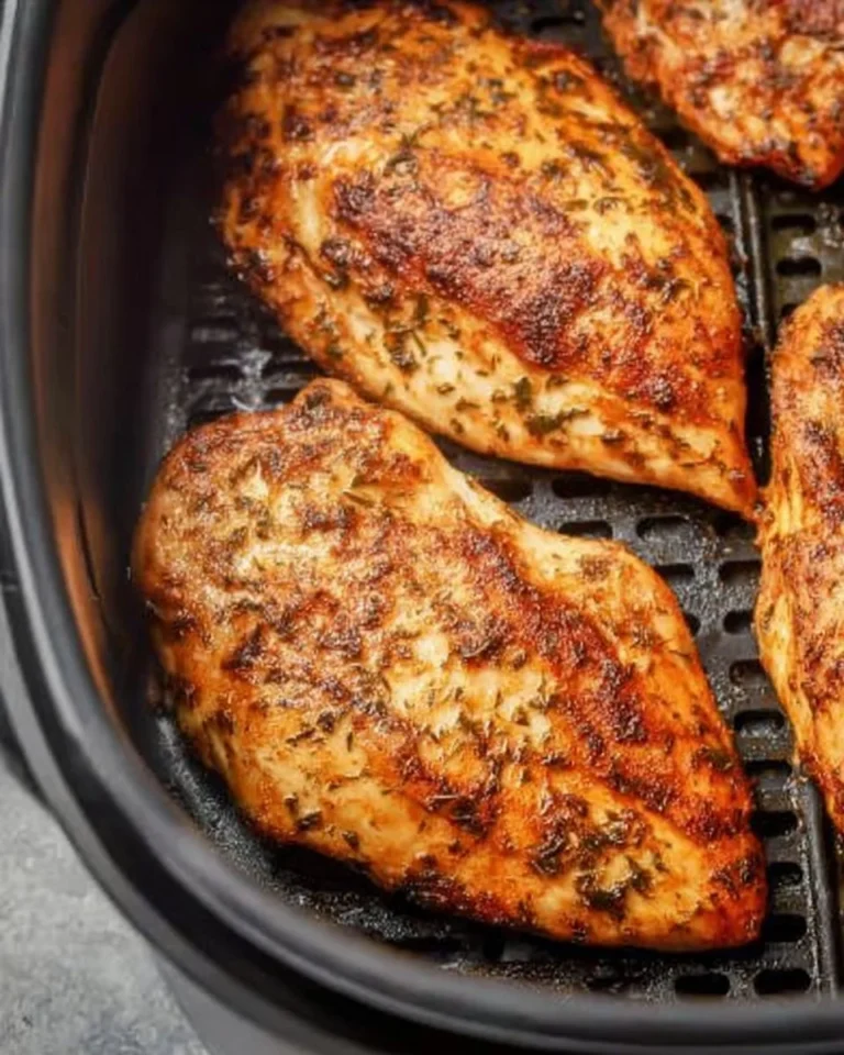 Cooked chicken breast served with vegetables on a plate