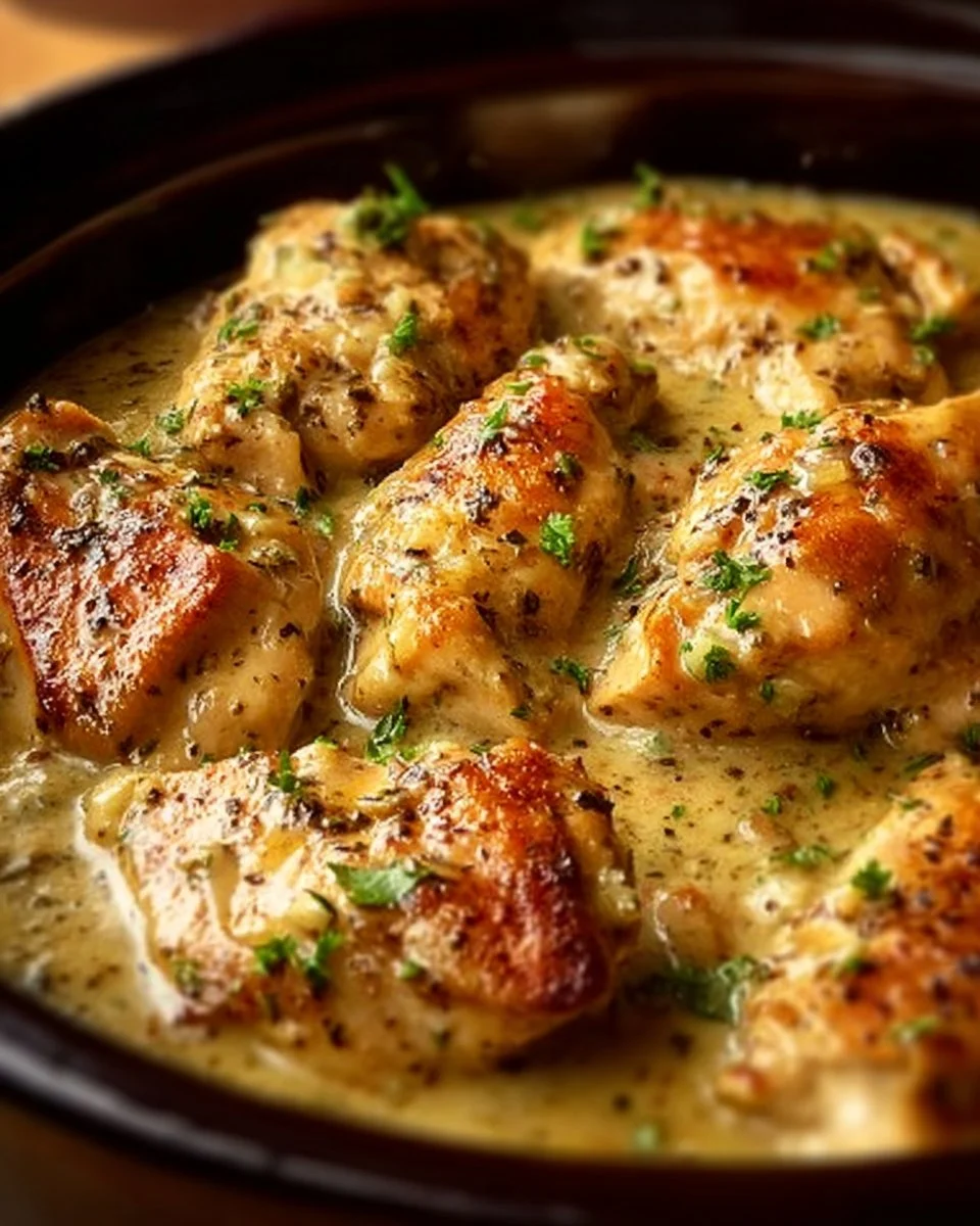 Delicious Ranch Chicken Crock Pot recipe with tender chicken and flavorful seasoning