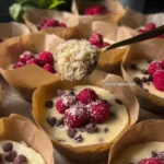 Raspberry and Chocolate Chip Muffins with Crumble Topping