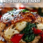 Roasted Red Pepper & Mozzarella Stuffed Chicken Roasted Red Pepper & Mozzarella Stuffed Chicken