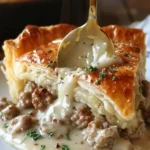 Sausage Gravy Puff Pie