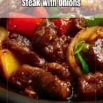 Sizzling Chinese Pepper Steak with Onions Sizzling Chinese Pepper Steak with Onions