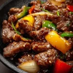 Sizzling Chinese Pepper Steak with Onions