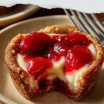 Strawberry Swirl Cheesecake Cookie Cups Strawberry Swirl Cheesecake Cookie Cups
