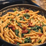 Tasty Spinach Tomato Pasta