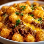 Tater Tot Casserole with Ground Beef