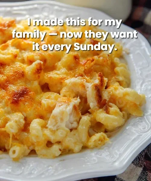 Best ever baked macaroni and cheese served in a dish