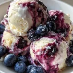 Blueberry Greek Frozen Yogurt