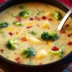 Cheddar Broccoli Potato Soup