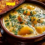 Cheddar Garlic Herb Potato Soup