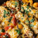 Cheesy Baja Chicken & Bell Pepper Skillet: An Incredible One-Pan Meal