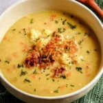 Cheesy Cauliflower Soup