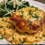 Cheesy Chicken Orzo