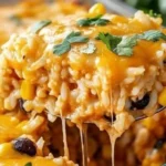 Chicken Enchilada Rice Casserole