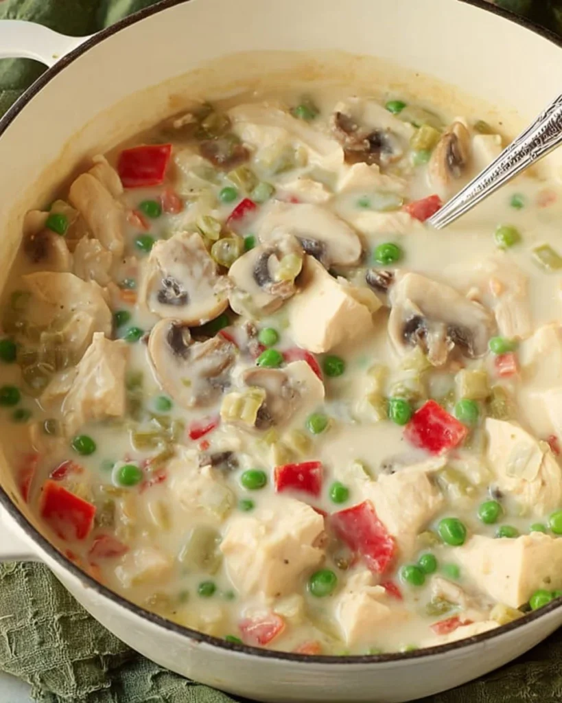 Delicious Chicken in the King Style served elegantly on a plate.