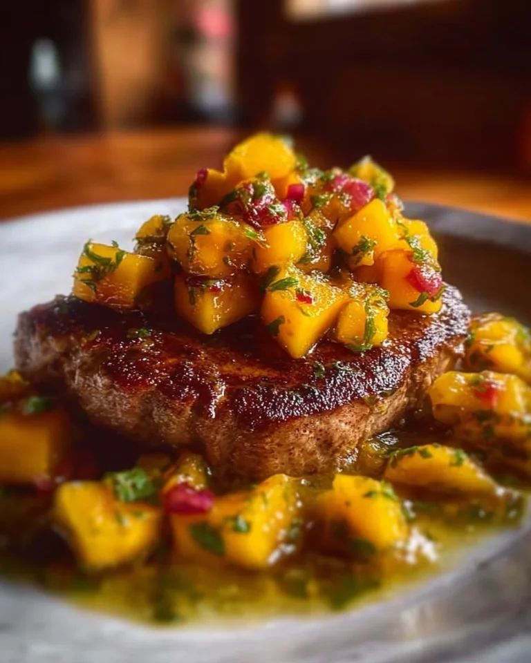 Chicken leg cooked in savory pineapple sauce