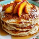 Cinnamon Peach Pancakes
