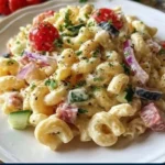 Classic Creamy Italian Macaroni Salad