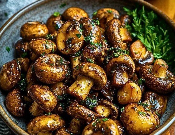 Delicious Cowboy Mushrooms showcased in a rustic cooking setting.