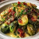 Creamy Brussels Sprouts with Bacon Creamy Brussels Sprouts with Bacon