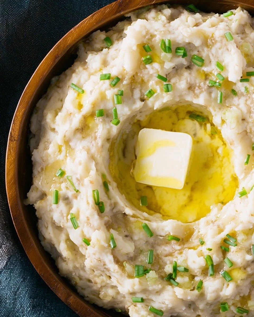 Creamy leek and cabbage colcannon in a bowl, perfect comfort food dish.