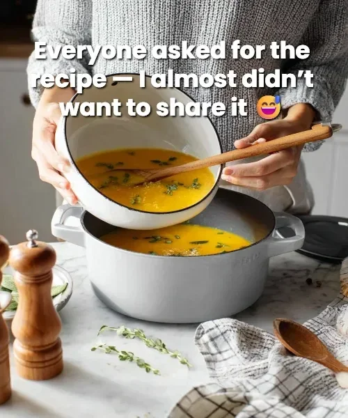 Delicious creamy potato soup served in a bowl