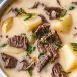 Creamy Steak & Potato Soup
