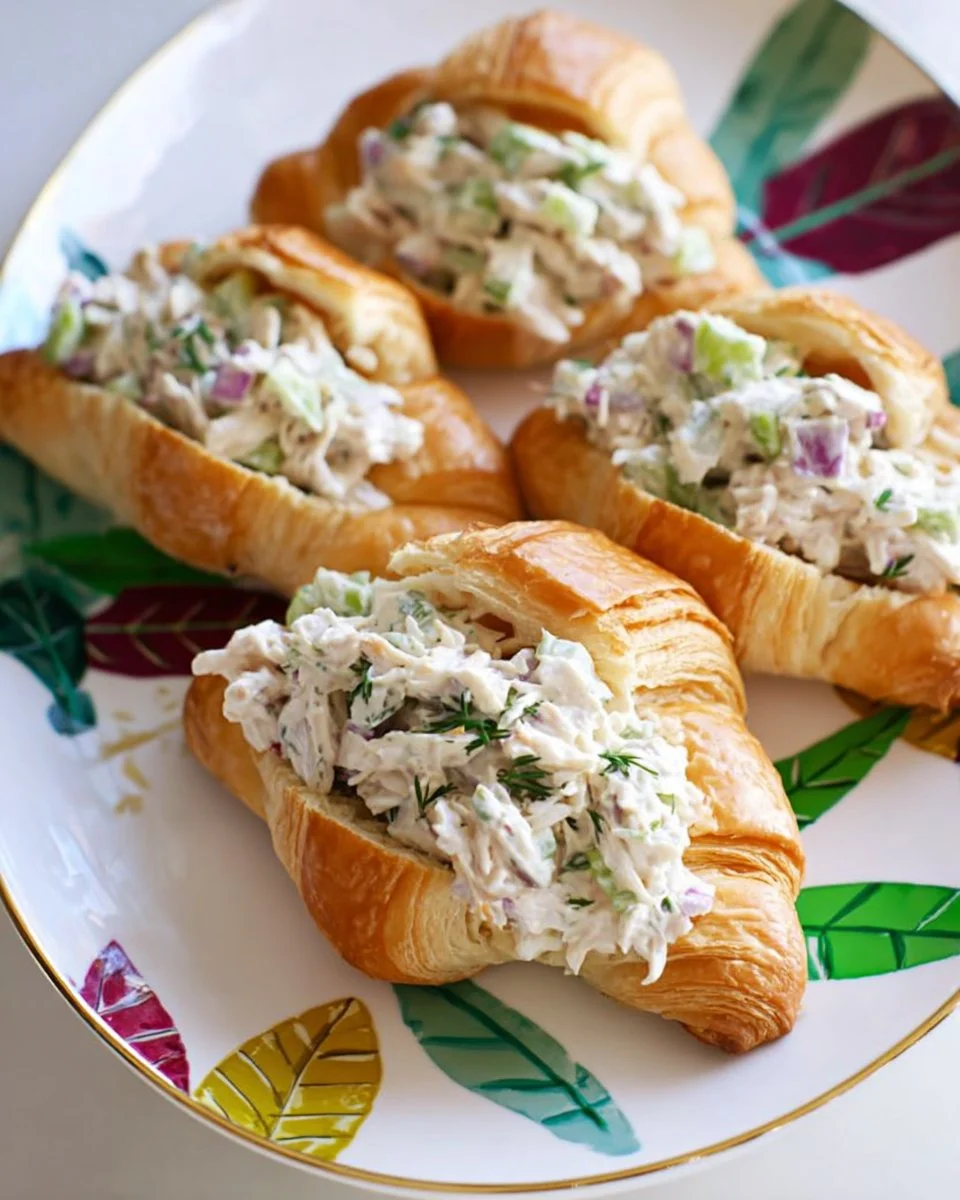 Delicious Dill Pickle Chicken Salad served in a bowl with fresh herbs