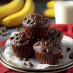 Double Chocolate Banana Muffins Double Chocolate Banana Muffins