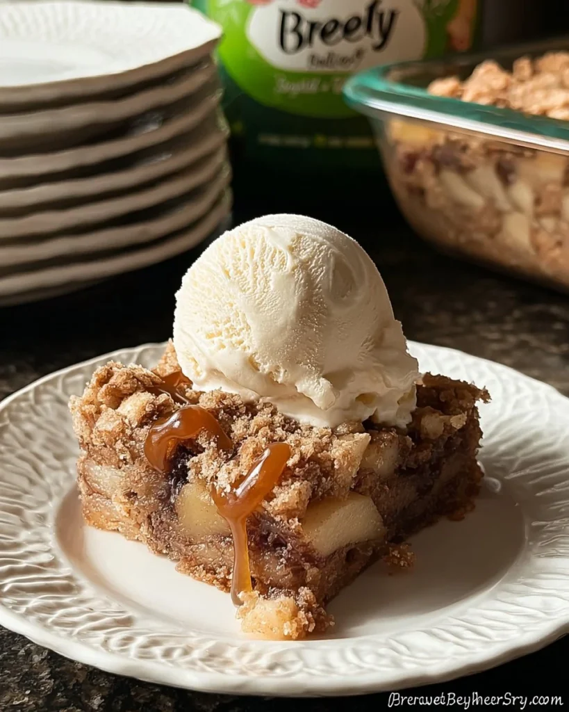 Fresh Apple Crazy Cake topped with cinnamon and apples, a delicious apple cake recipe.