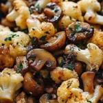Garlic Mushroom Cauliflower Skillet
